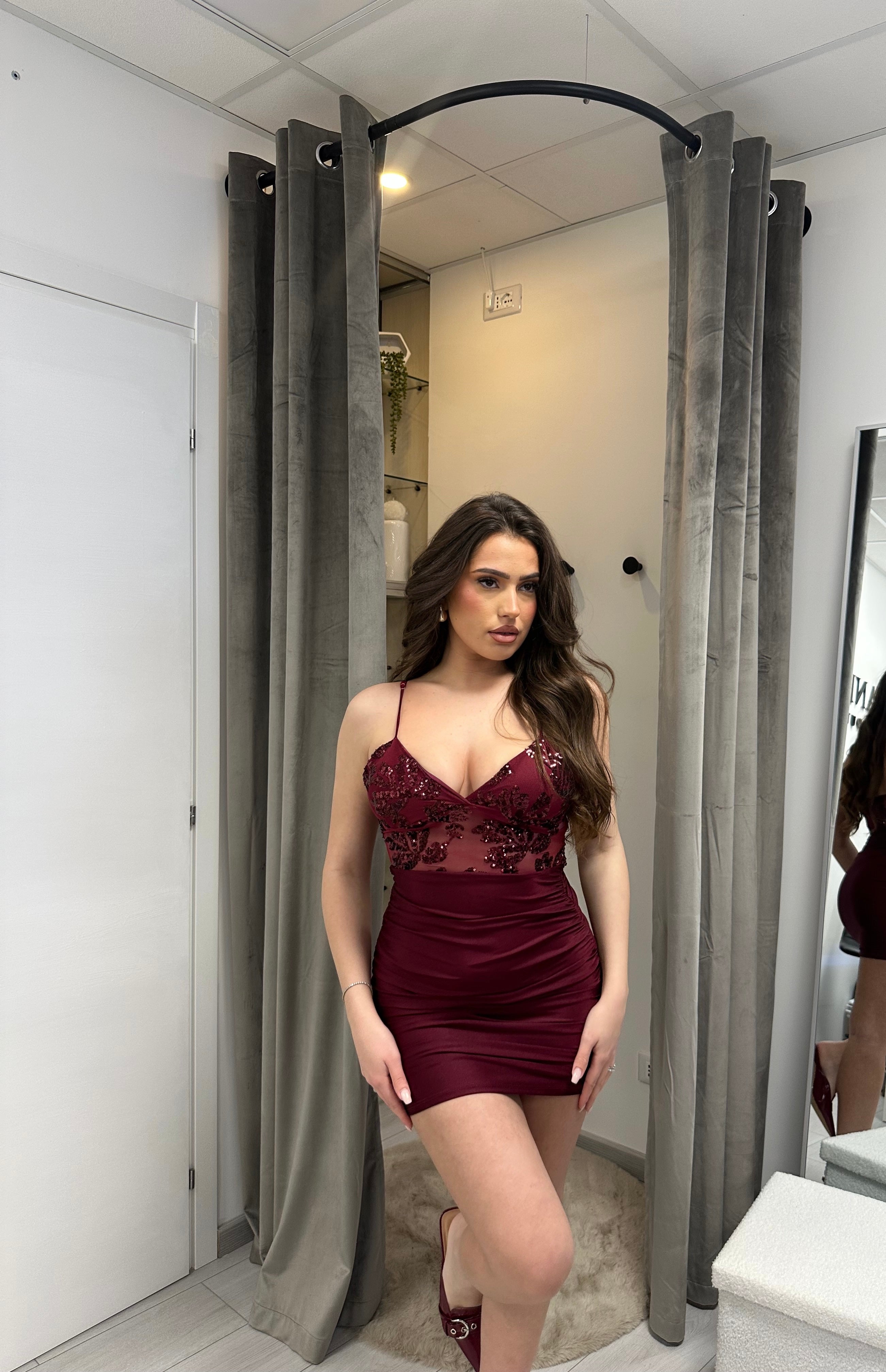 VESTITO LOVEY ROSSO
