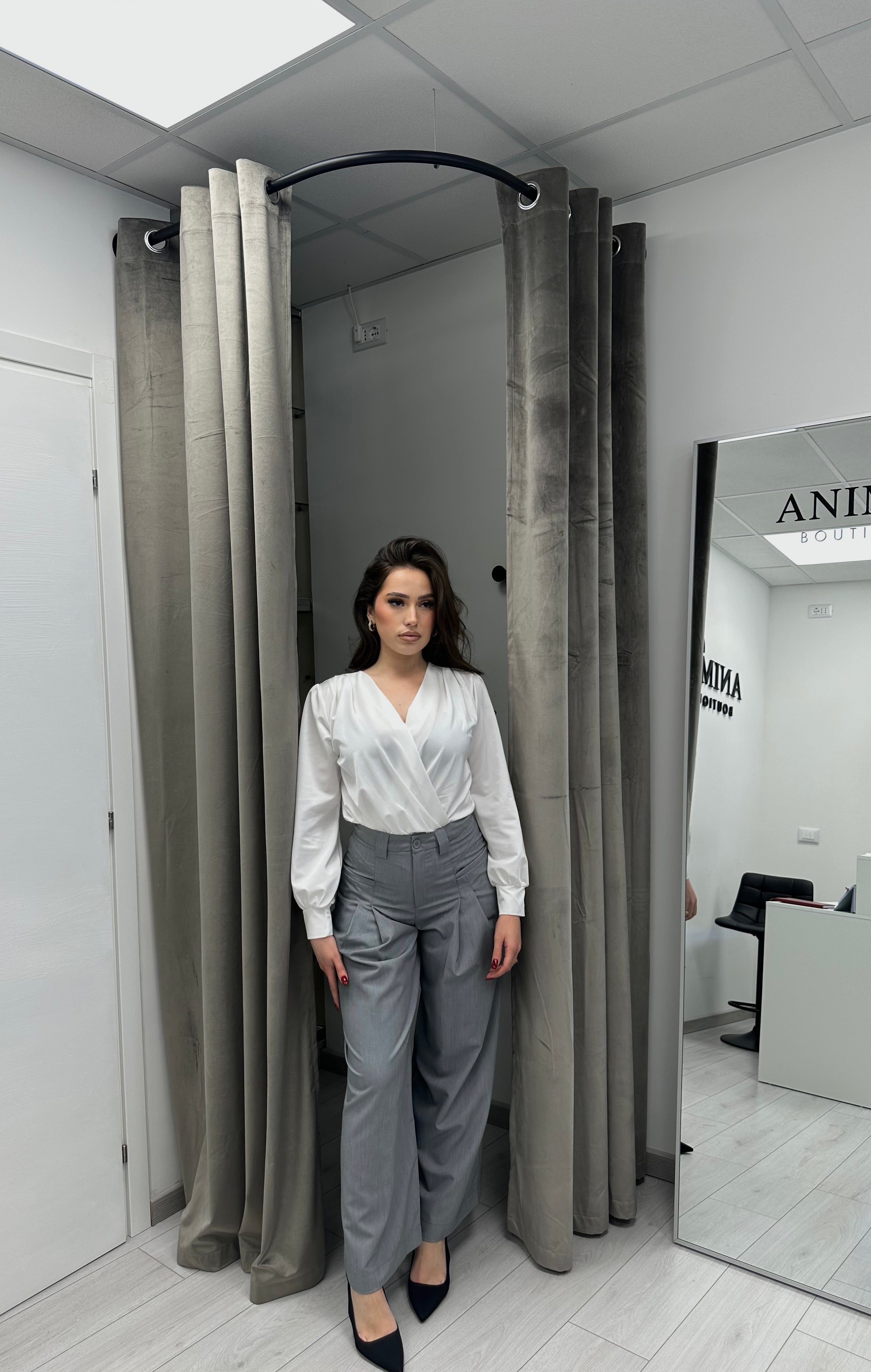 PANTALONI GREY ELEGANTI