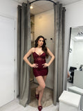 VESTITO LOVEY ROSSO